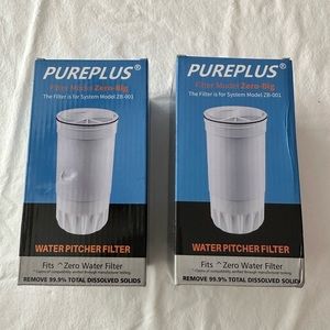 PUREPLUS Water Filter Replacement For ZeroWater Pitchers 2 Pack